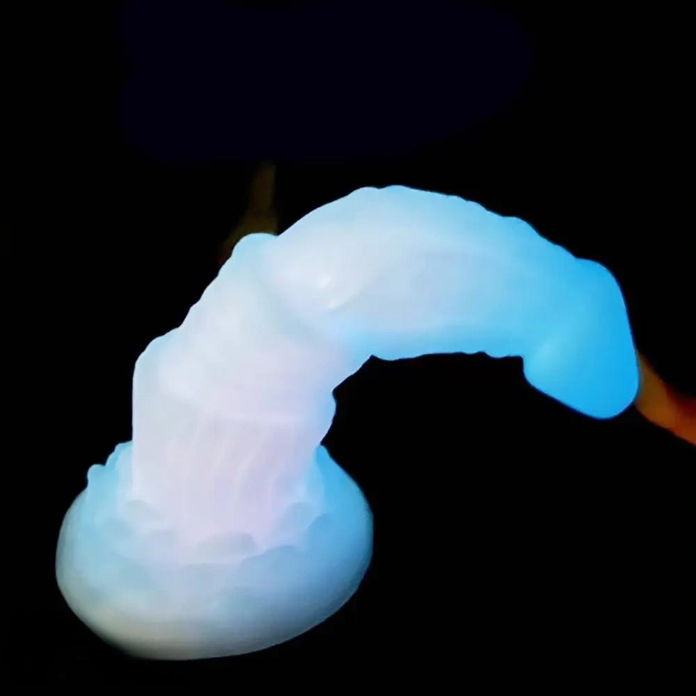 Luminous Fantasy Dildo - Glow Silicone Monster Dildo Toy