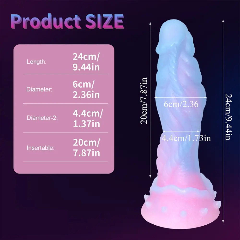 Luminous Pastel Fantasy Dildo - Monster Dildo