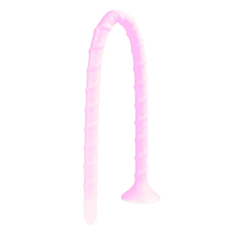 Glow Ribbed Spiral Dildo - Fantasy Glow Dildo, 3 Sizes