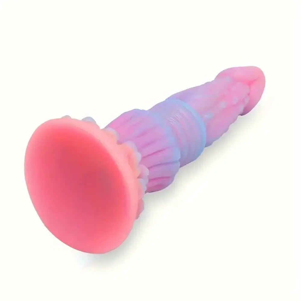 Luminous Ridged Fantasy Dildo - Monster Dildo 8.46 in