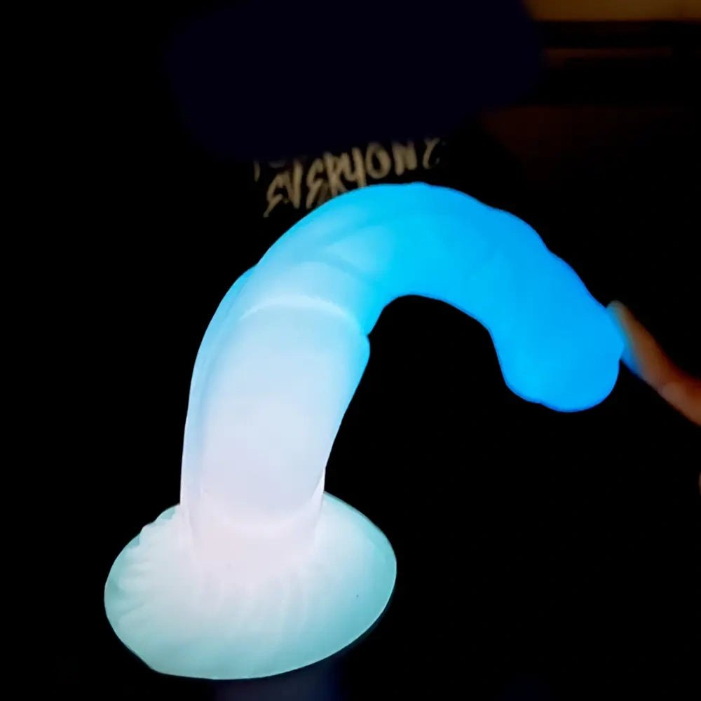 Luminous Silicone Horse Dildo - Knotted Animal Dildo 9.4 In