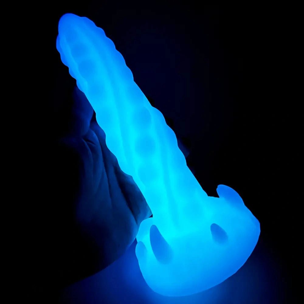 Luminous Spiked Fantasy Dildo 7 in - Fantasy Monster Dildo