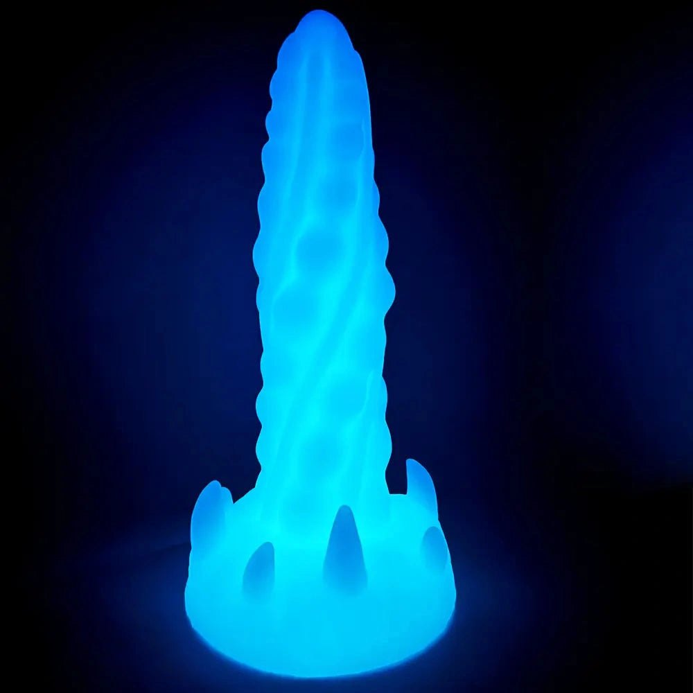 Luminous Spiked Fantasy Dildo 7 in - Fantasy Monster Dildo