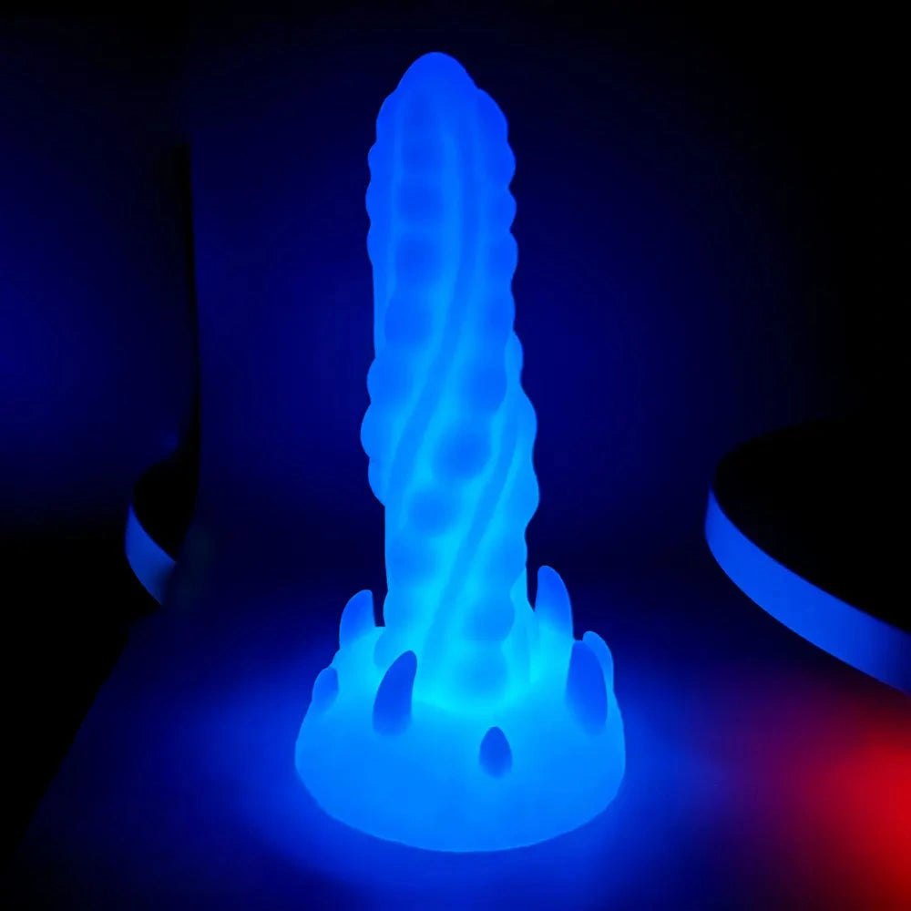 Luminous Spiked Fantasy Dildo 7 in - Fantasy Monster Dildo