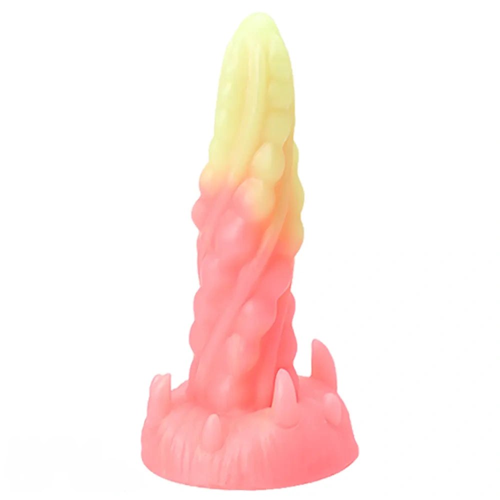 Luminous Spiked Fantasy Dildo 7 in - Fantasy Monster Dildo