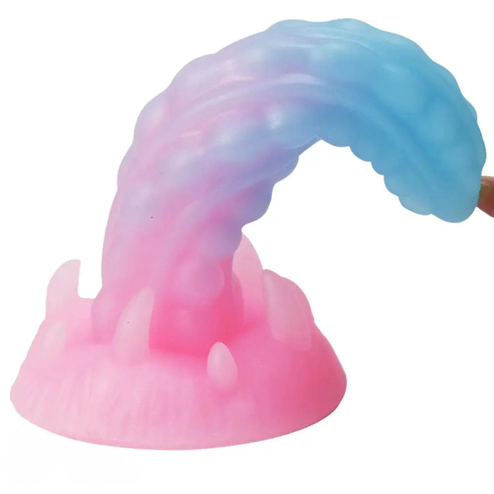 Luminous Spiked Fantasy Dildo 7 in - Fantasy Monster Dildo