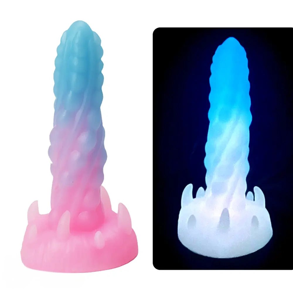 Luminous Spiked Fantasy Dildo 7 in - Fantasy Monster Dildo
