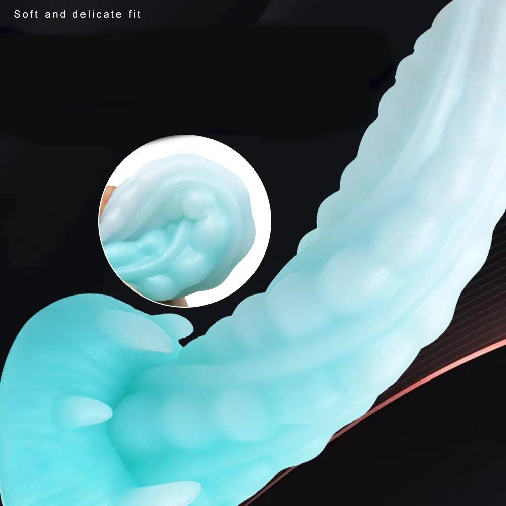 Luminous Spiked Fantasy Dildo 7 in - Fantasy Monster Dildo