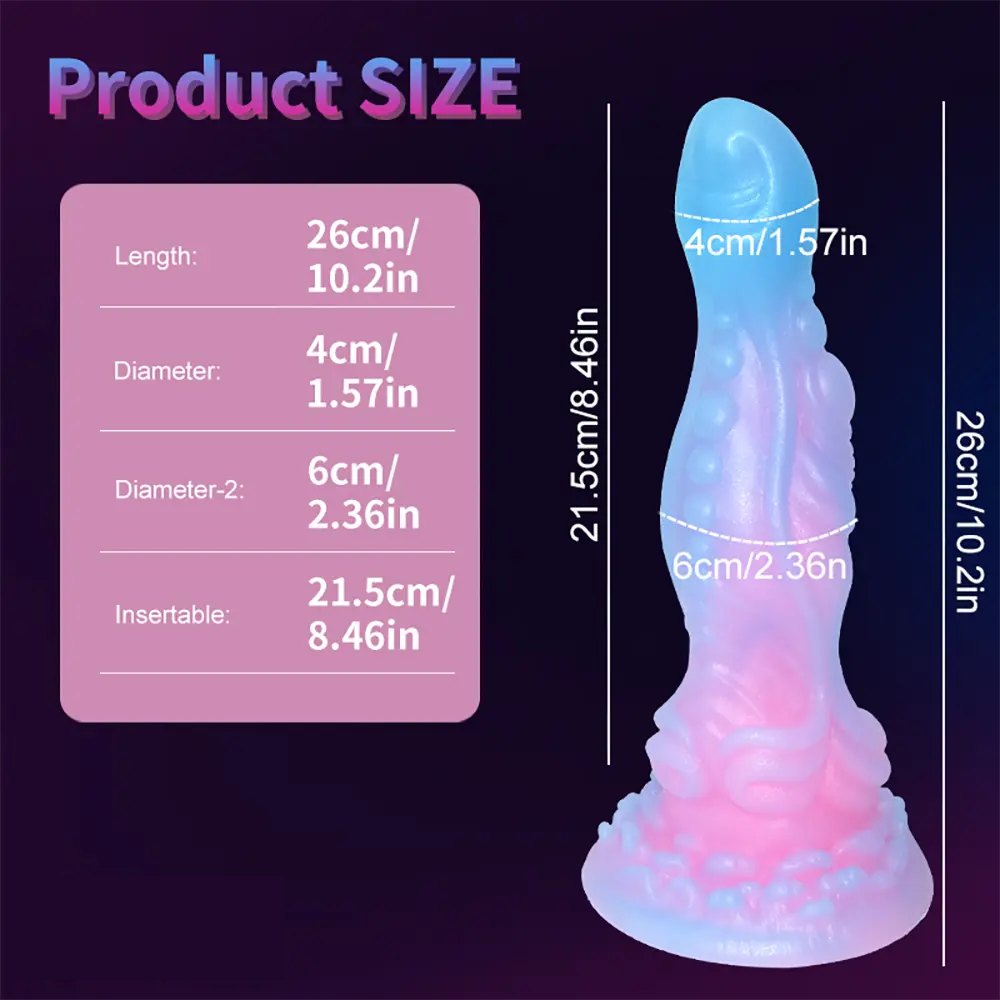 Luminous Tentacle Fantasy Dildo 10.2in - Fantasy Dildo Design