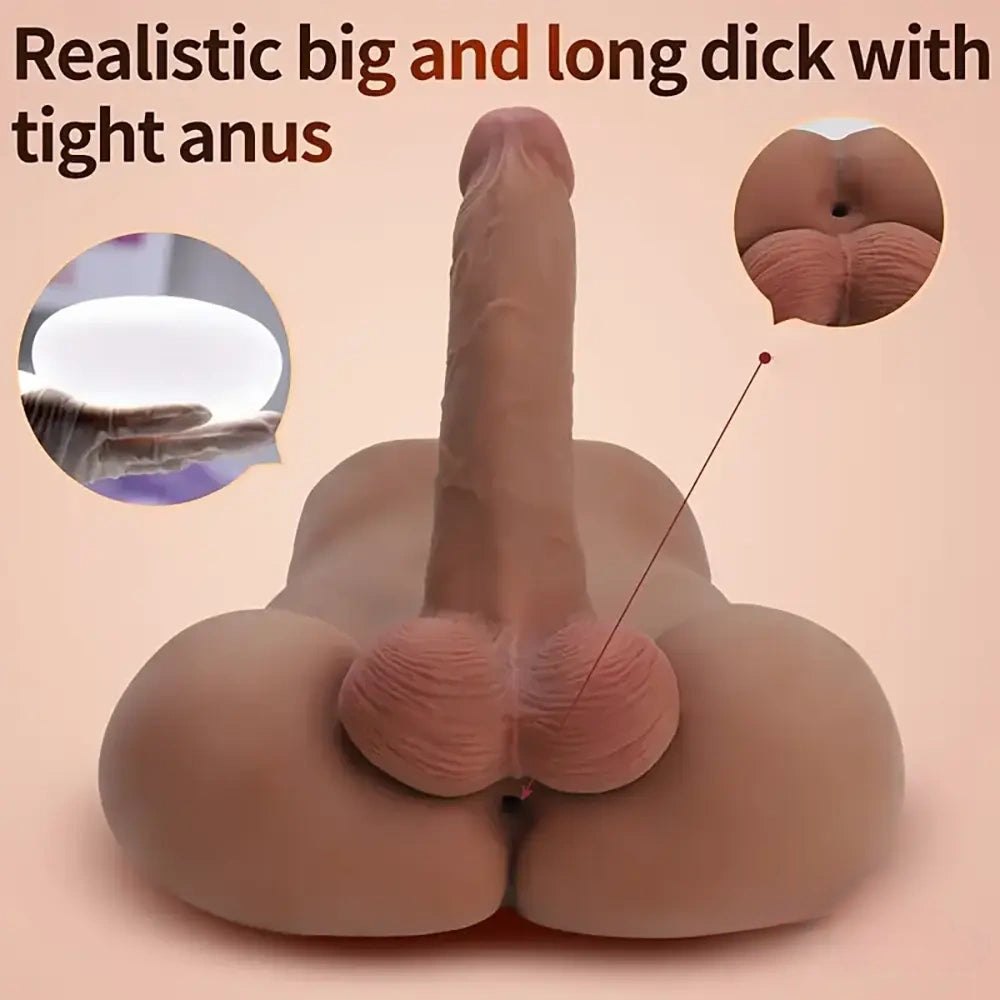 Male Torso With Realistic Dildo - Realistic Sex Doll Torso