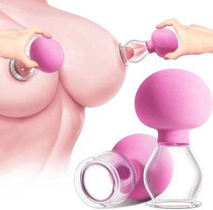 Manual Suction Nipple Cups (1 Pair) - Nipple Suction Toy