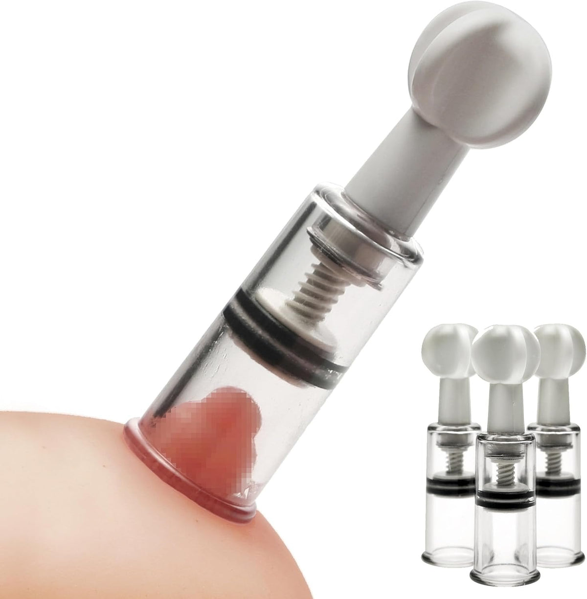 Manual Vacuum Nipple Sucker Cups - Nipple Suckers Set