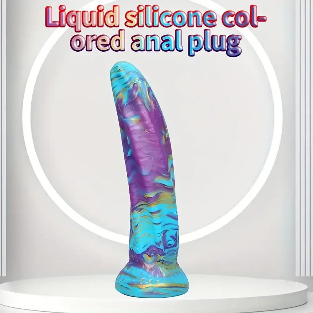 Marbled Big Fantasy Dildo - Silicone Monster Dildo