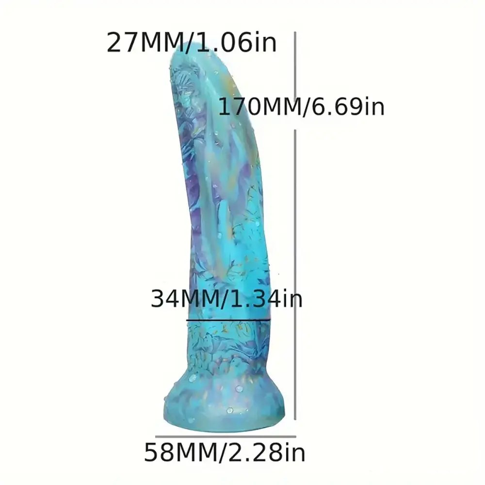 Marbled Big Fantasy Dildo - Silicone Monster Dildo