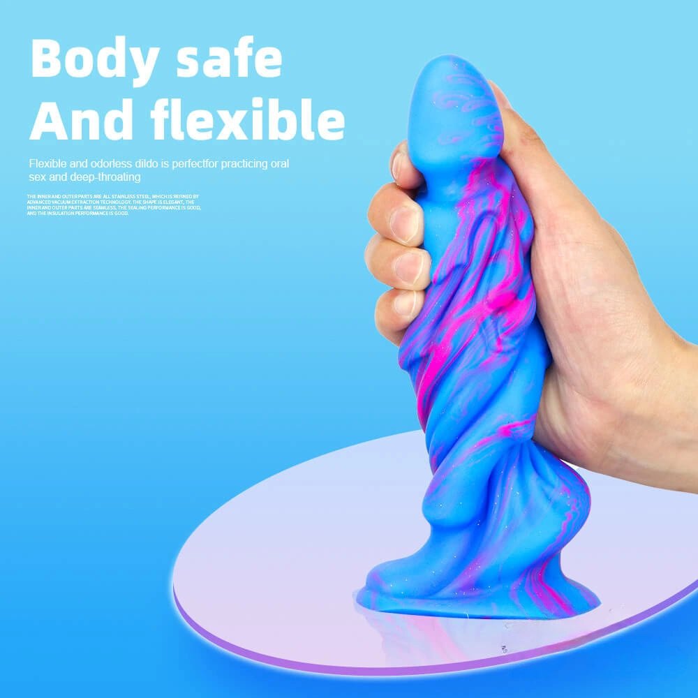 Marbled Dragon Dildo 8.27in - Dragon Dildo Fantasy Toy