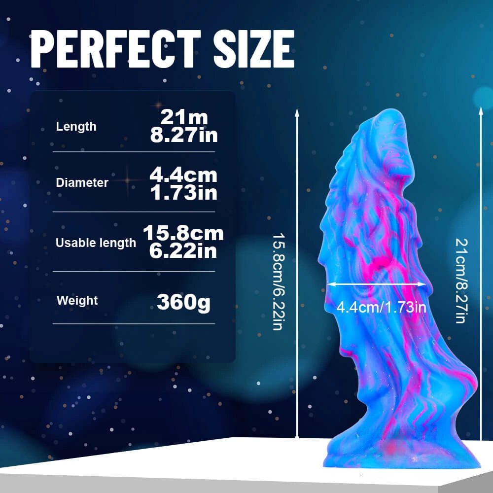 Marbled Dragon Dildo 8.27in - Dragon Dildo Fantasy Toy