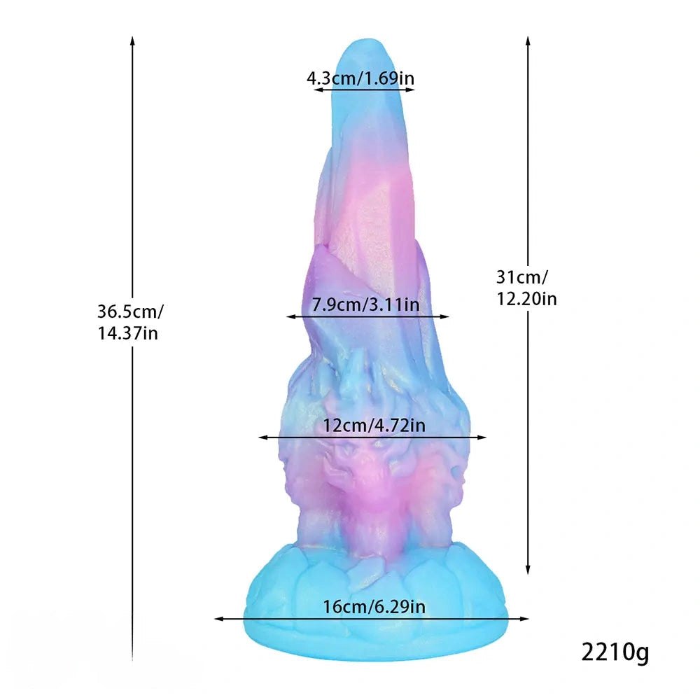 Marbled Dragon Fantasy Dildo - Silicone Monster Dildo
