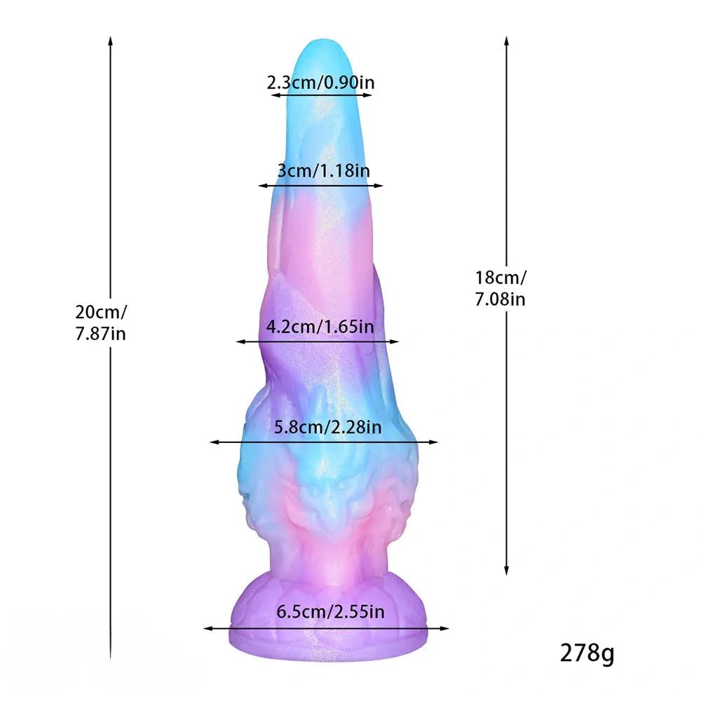 Marbled Dragon Fantasy Dildo - Silicone Monster Dildo