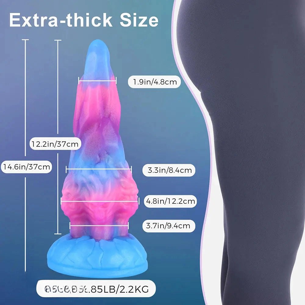 Marbled Dragon Fantasy Dildo - Silicone Monster Dildo