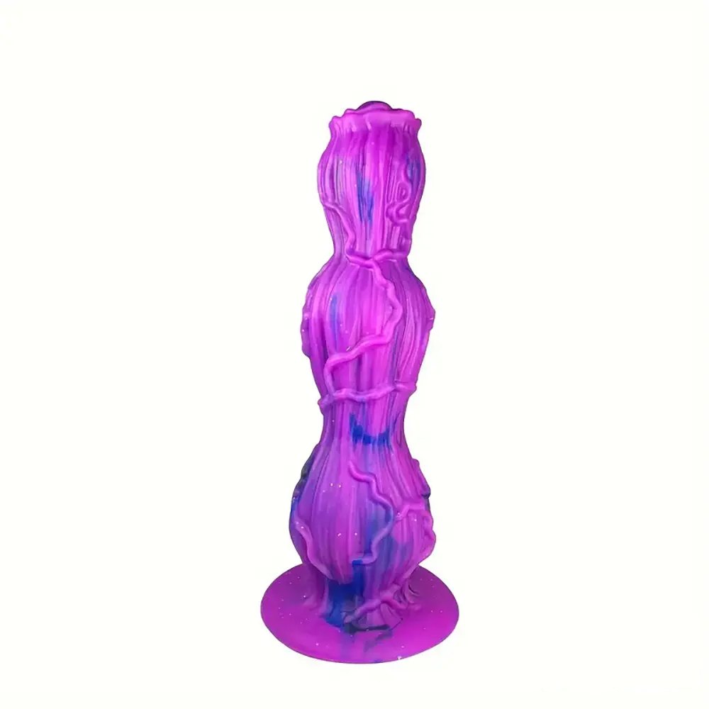 Marbled Fantasy Dildo 9.25in - Silicone Monster Dildo