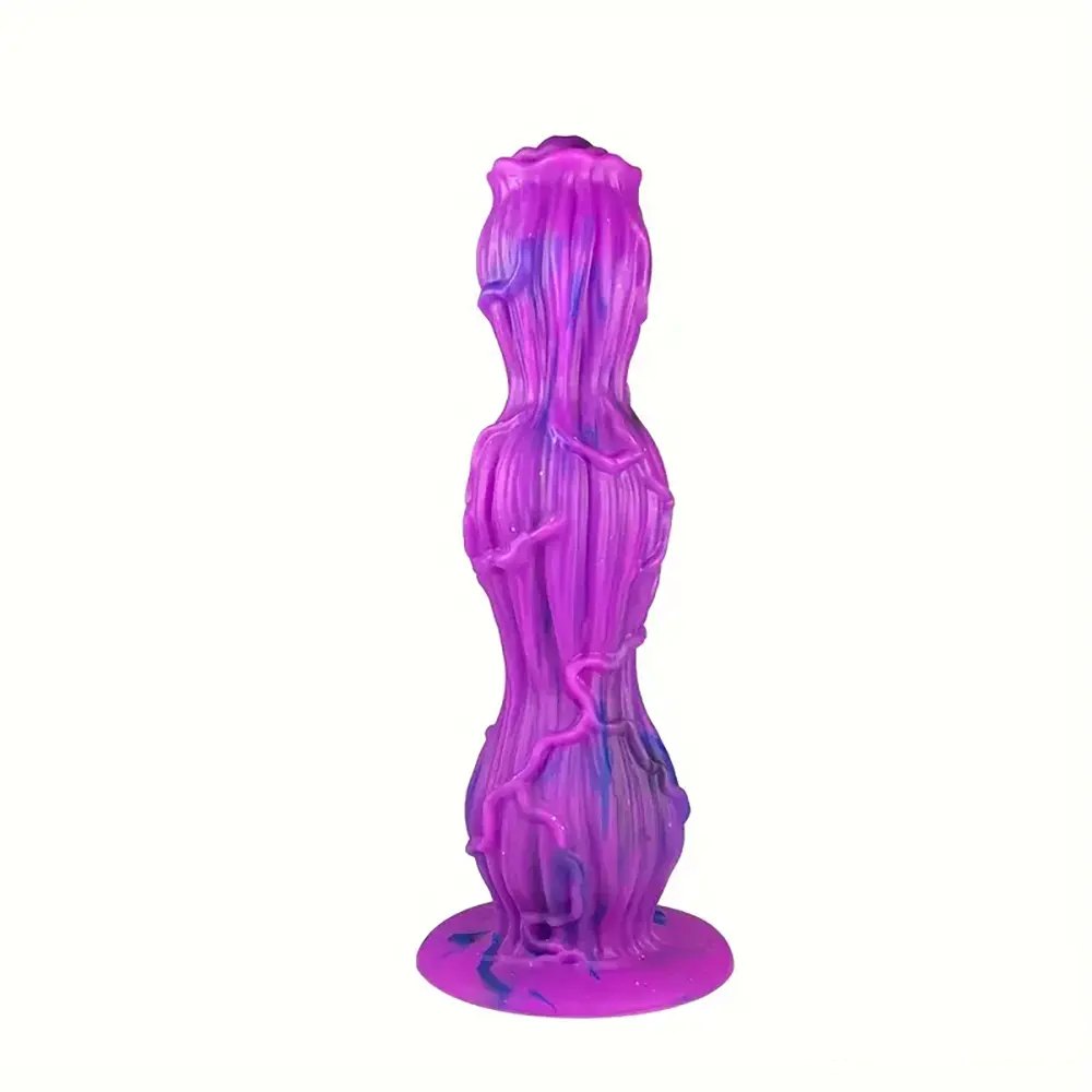 Marbled Fantasy Dildo 9.25in - Silicone Monster Dildo
