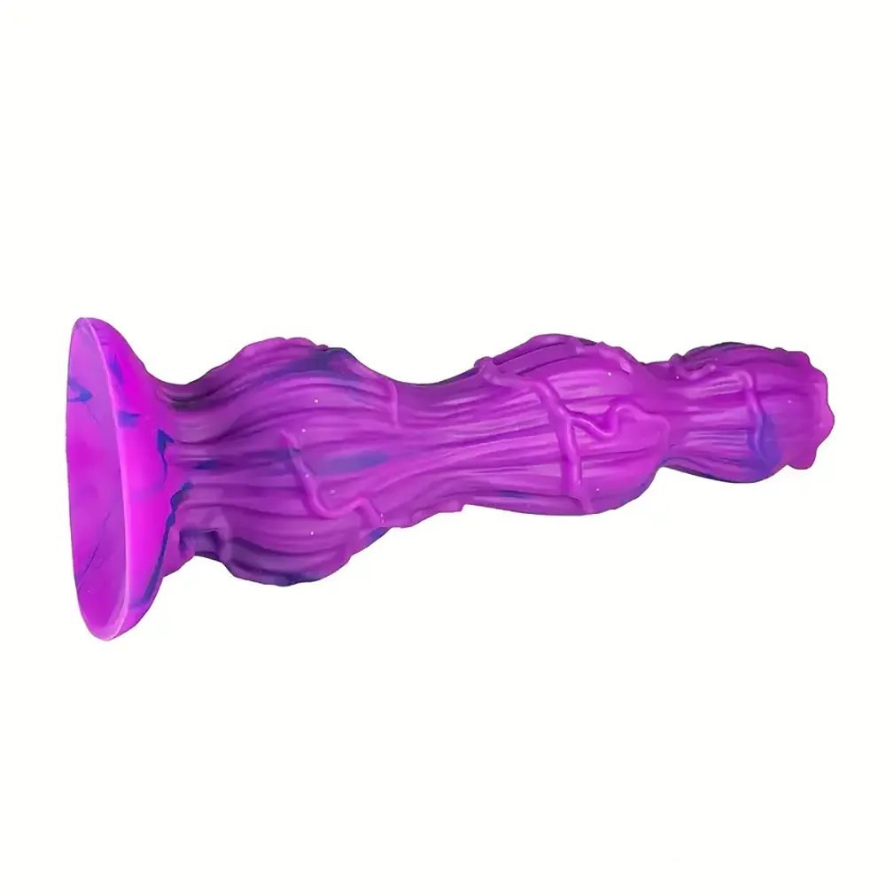 Marbled Fantasy Dildo 9.25in - Silicone Monster Dildo