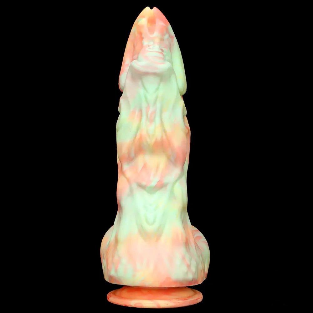 Marbled Fantasy Dildo 9in - Silicone Dragon Dildo