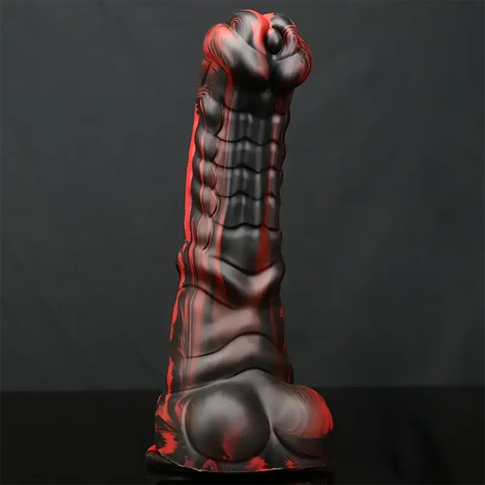 Marbled Horse Animal Dildo - Knotted Dog Dildo