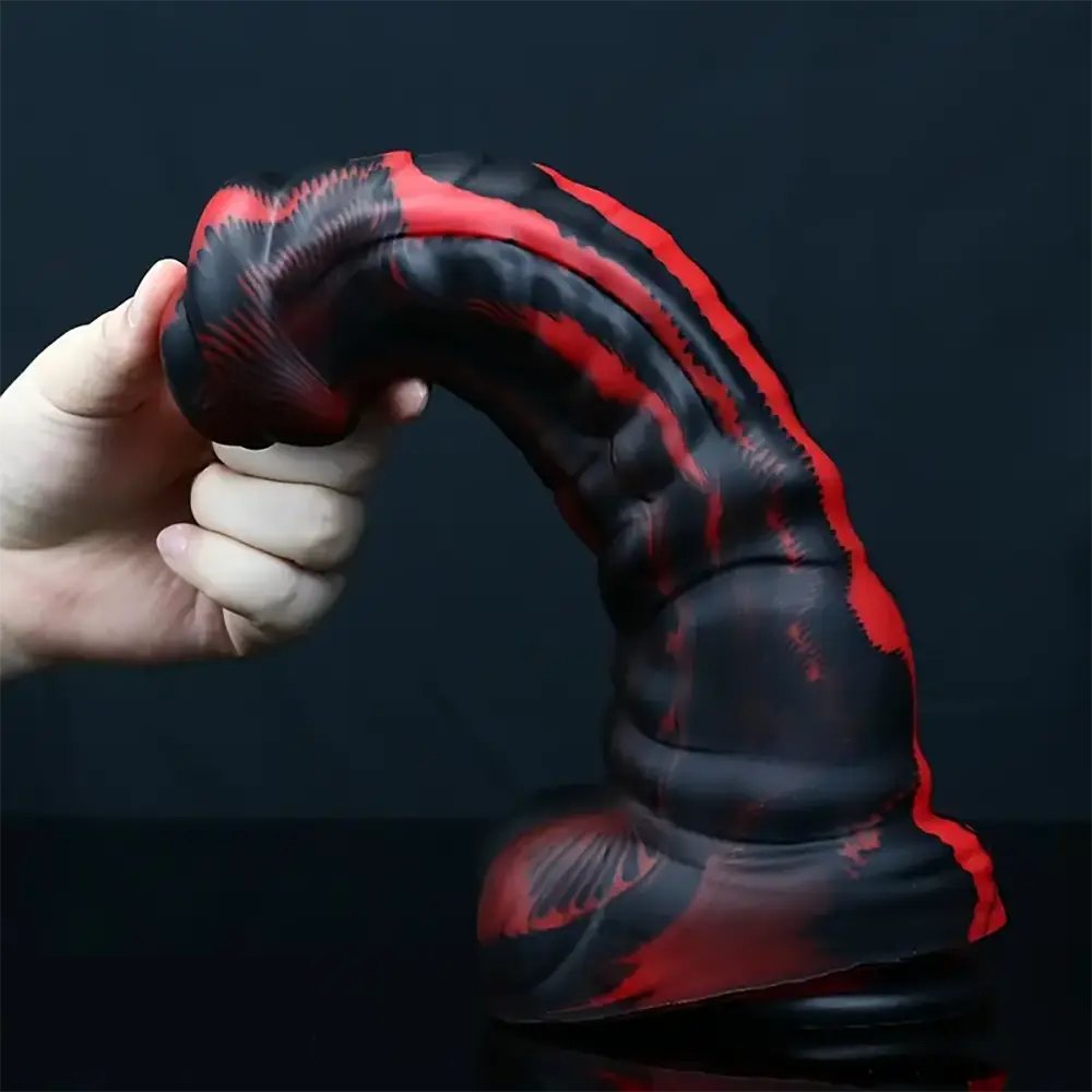 Marbled Horse Animal Dildo - Knotted Dog Dildo