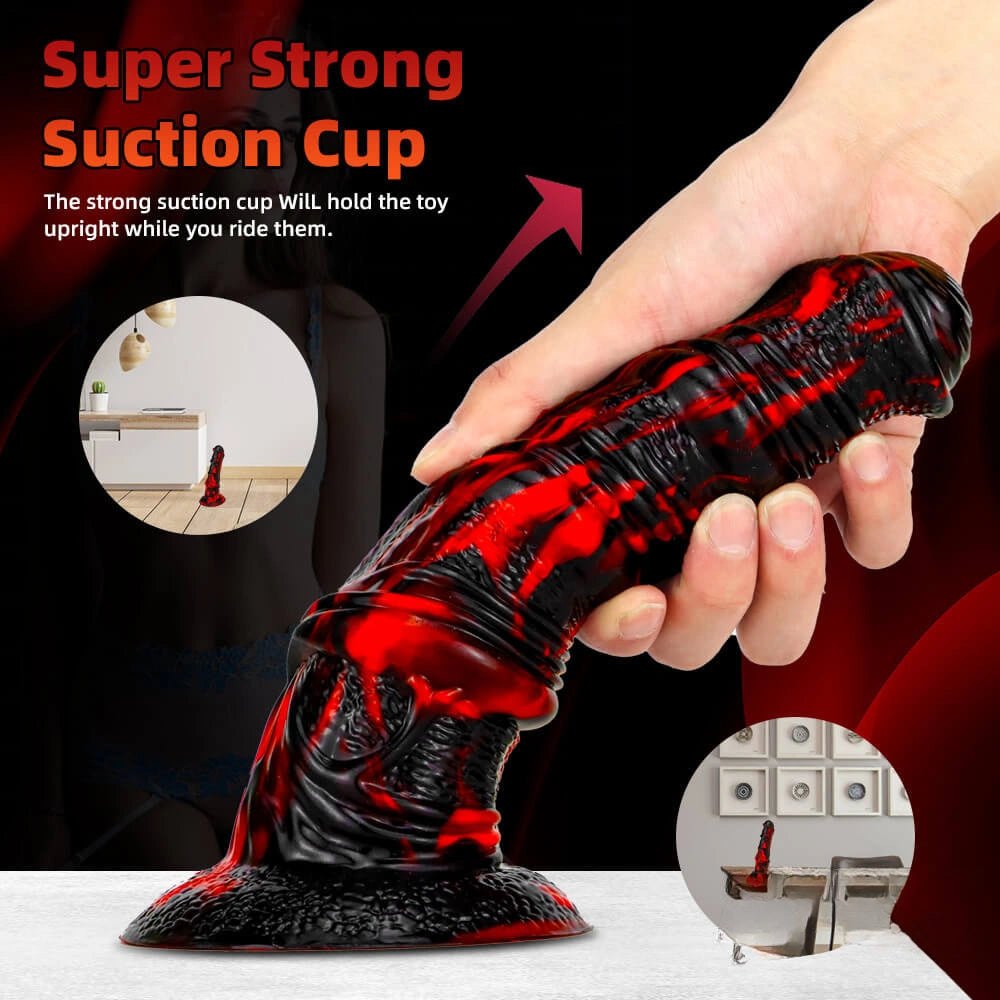 8.66in Marbled Horse-Style Dildo - Animal Dildo