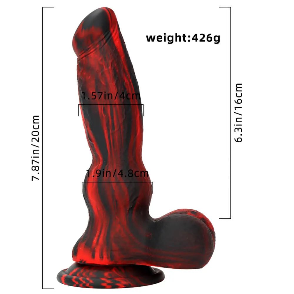 Marbled Knot Animal Dildo - Knotted Dog Dildo Style