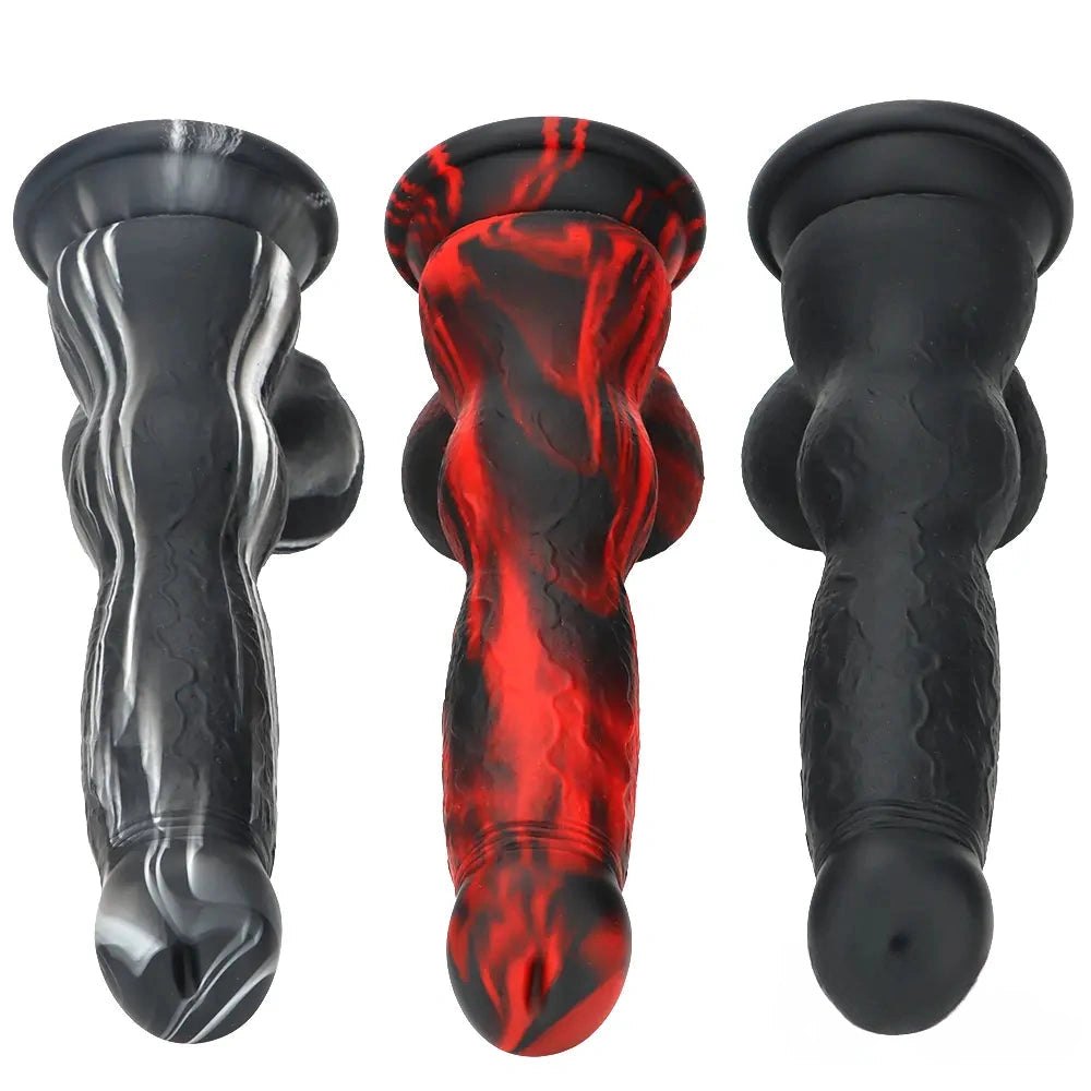 Marbled Knot Animal Dildo - Knotted Dog Dildo Style