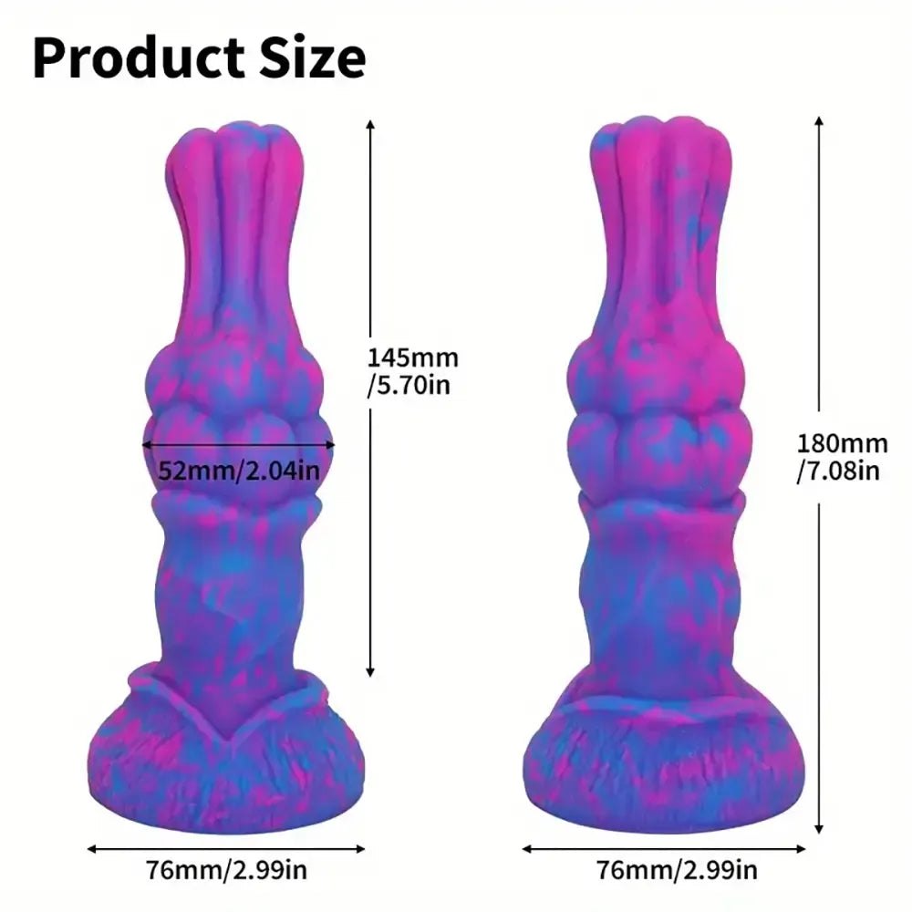 Marbled Knot Animal Dildo - Textured Horse Knot Dildo