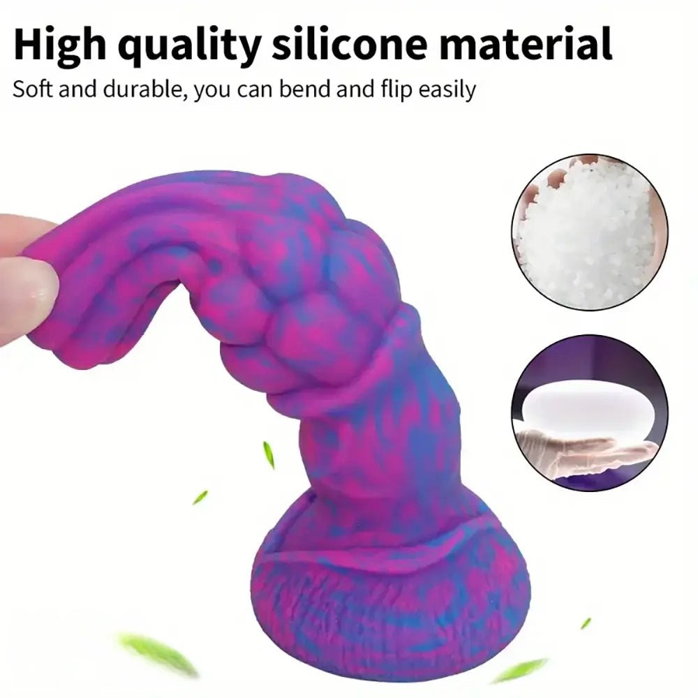 Marbled Knot Animal Dildo - Textured Horse Knot Dildo