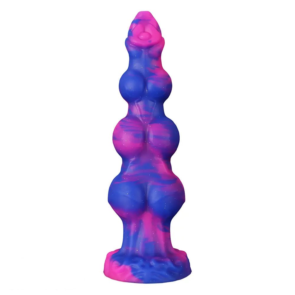 Marbled Knot Fantasy Dildo, 3 Sizes - Silicone Monster Dildo