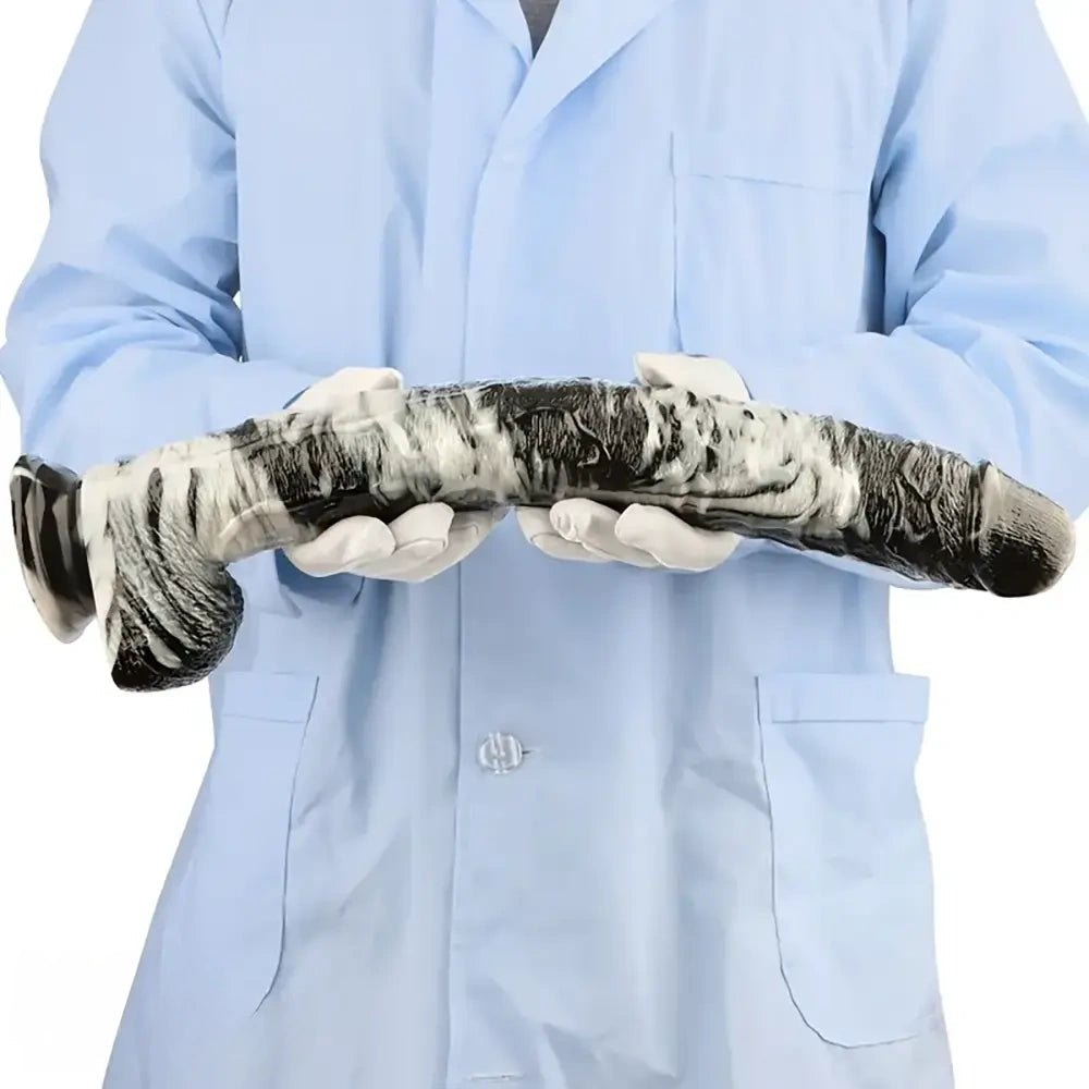 Marbled Realistic Dildo 17in - Lifelike Realistic Dildo