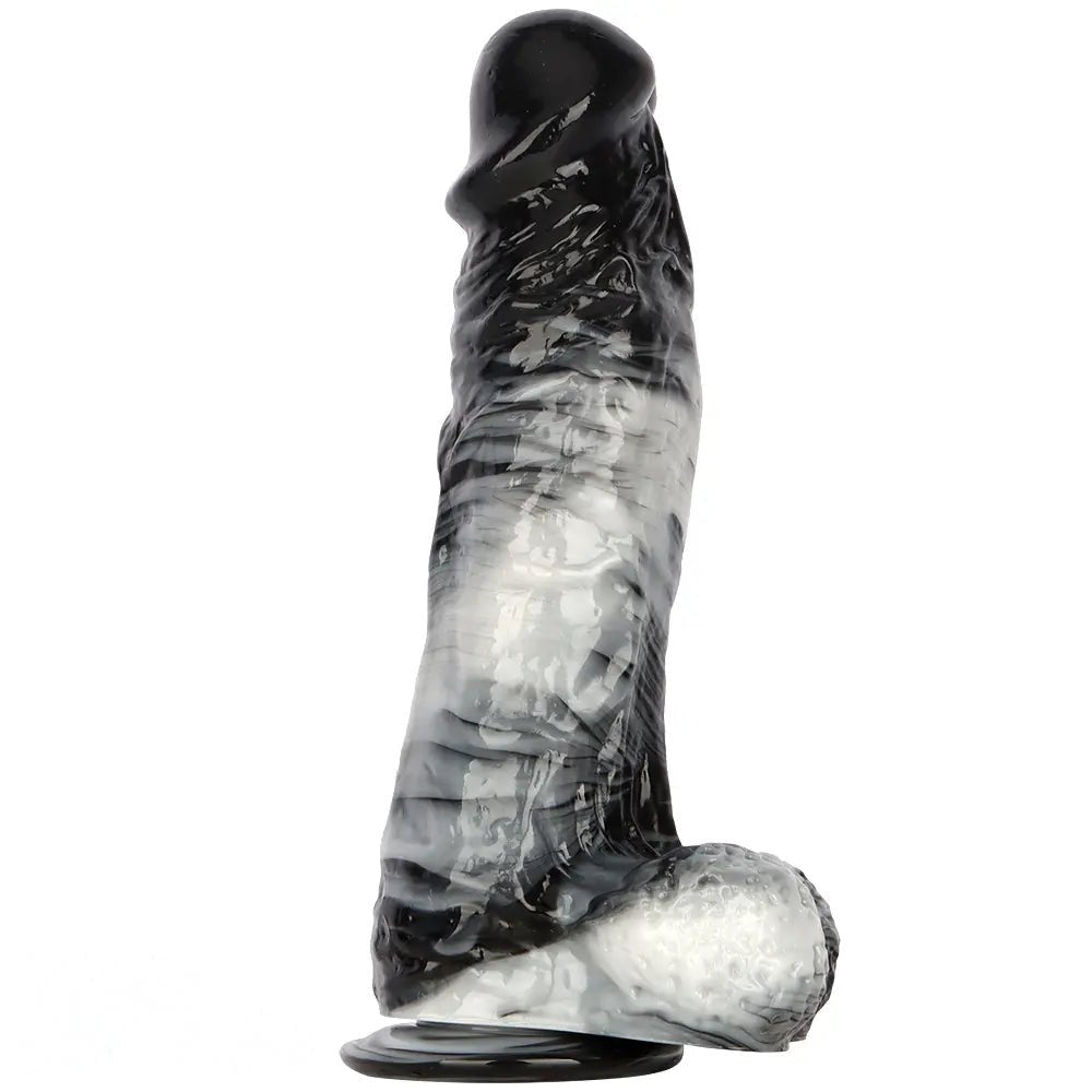 Marbled Realistic Dildo 12in - PVC Realistic Big Dildo