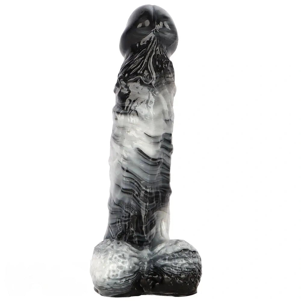 Marbled Realistic Dildo 12in - PVC Realistic Big Dildo