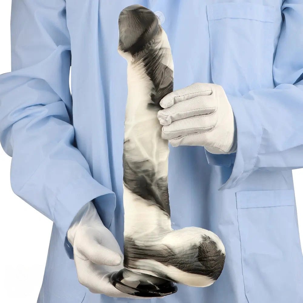Marbled Realistic Suction Cup Dildo - Realistic PVC Dildo