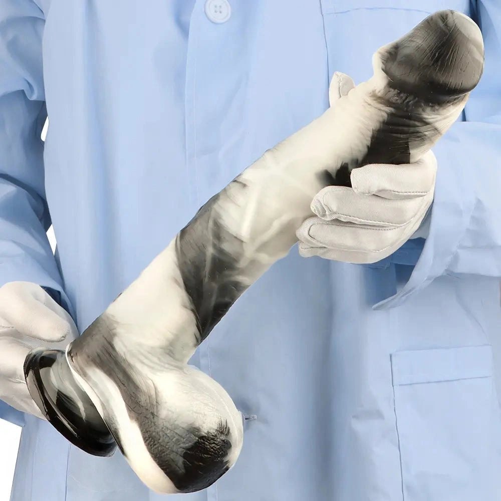 Marbled Realistic Suction Cup Dildo - Realistic PVC Dildo