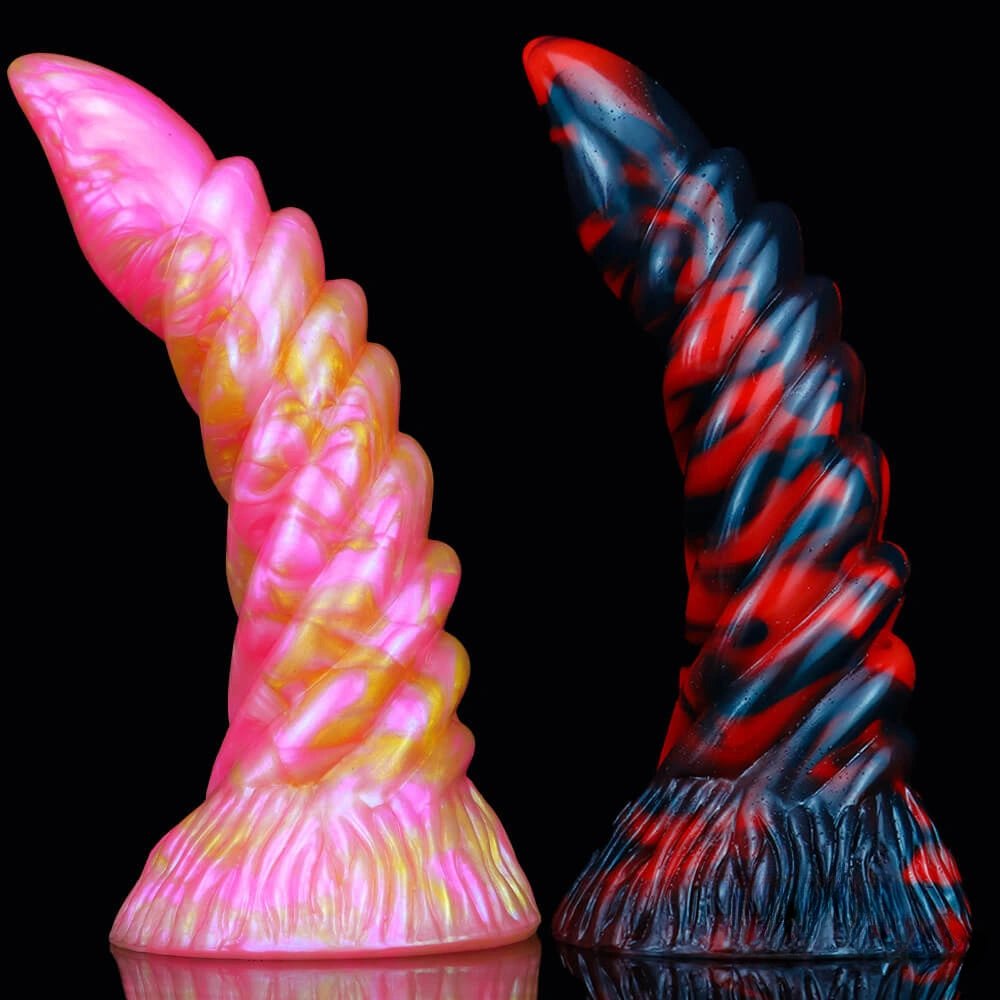 Marbled Spiral Fantasy Dildo 7.6 - Dragon Fantasy Dildo
