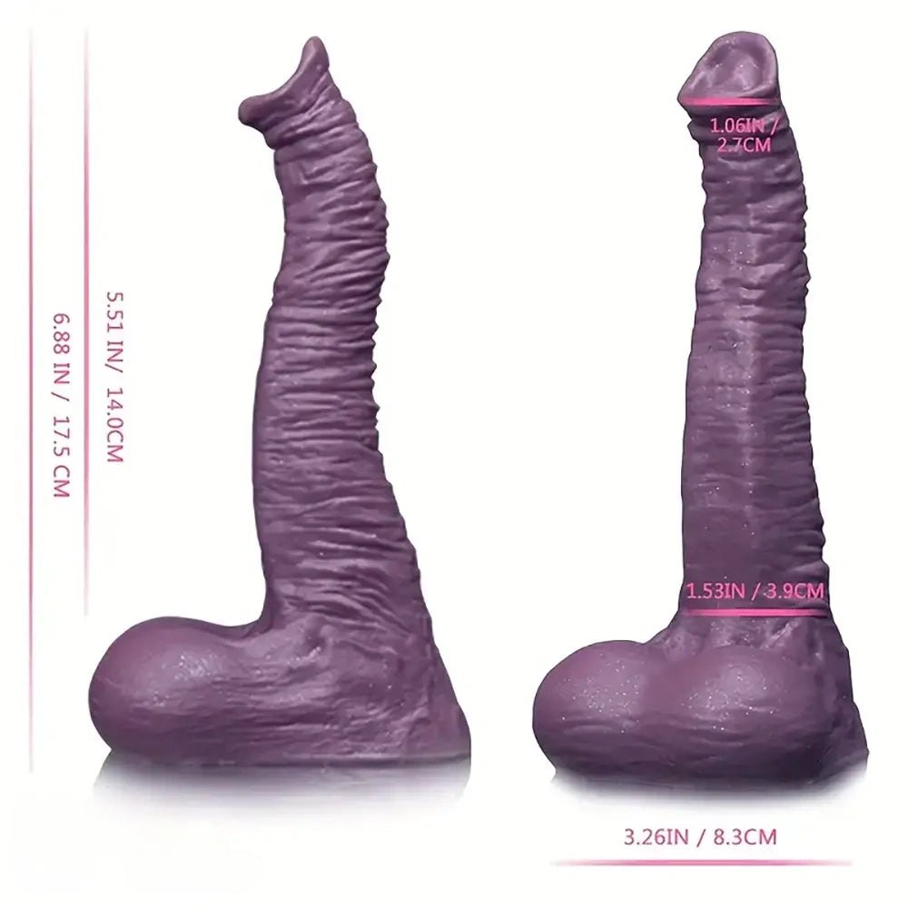 Mauve Curved G-Spot Dildo - Curved G-Spot Dildo