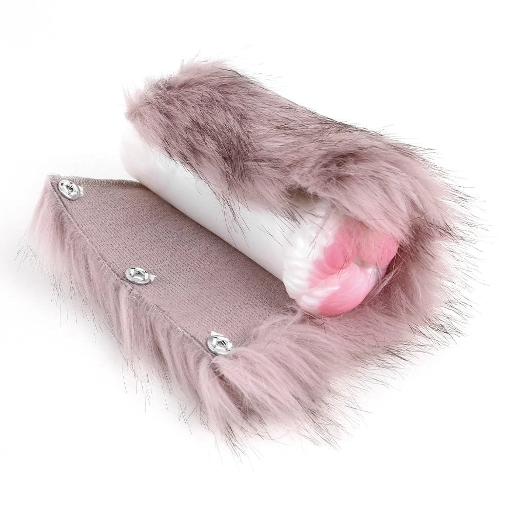 Mauve Lilac Fur Masturbator - Male Masturbator Stroker