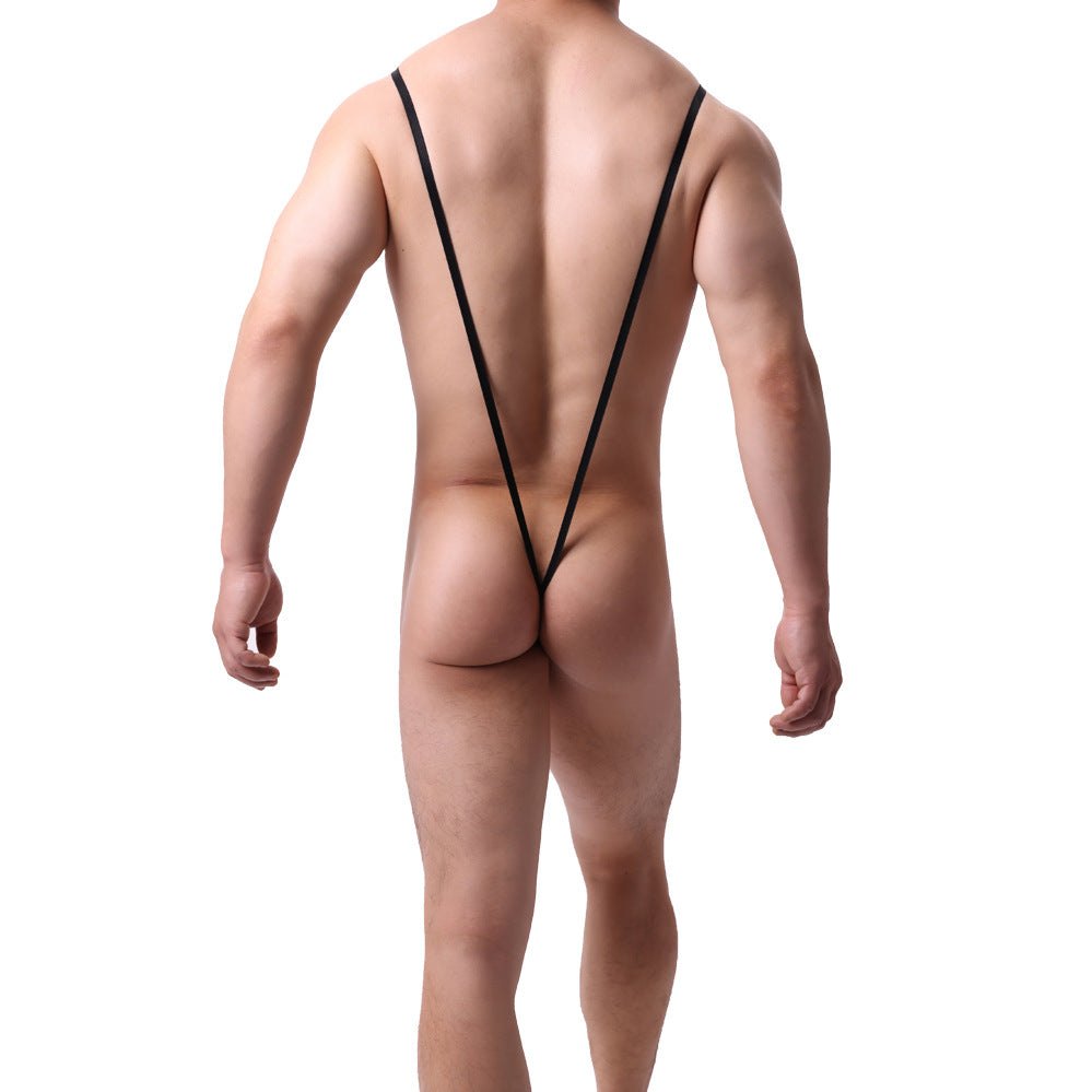 Men's Leopard U-Pouch Thong - Mens Sexy Underwear