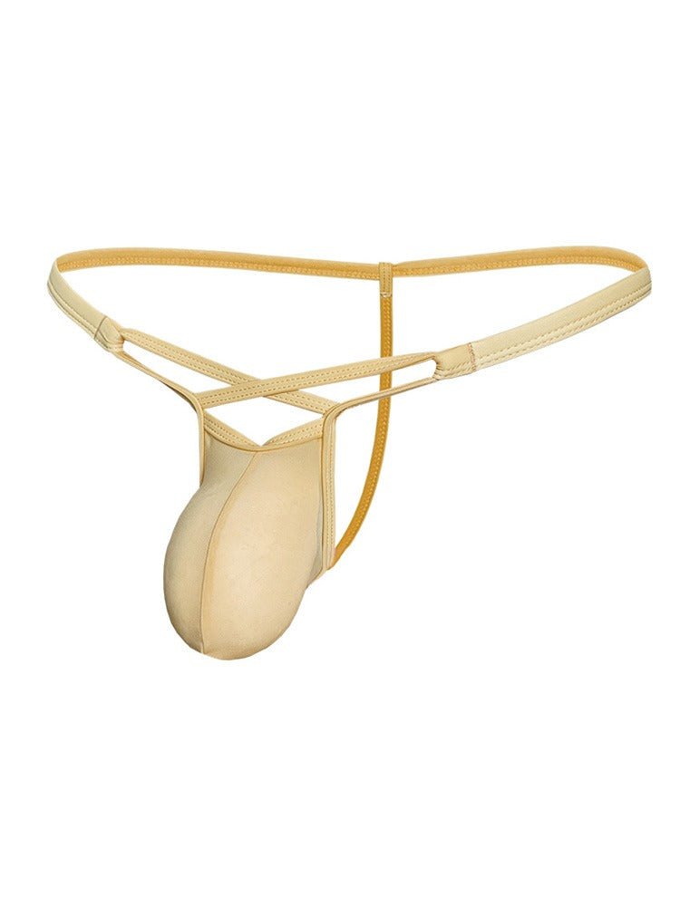 Men's Glossy Low Rise Thong - Mens Sexy Underwear