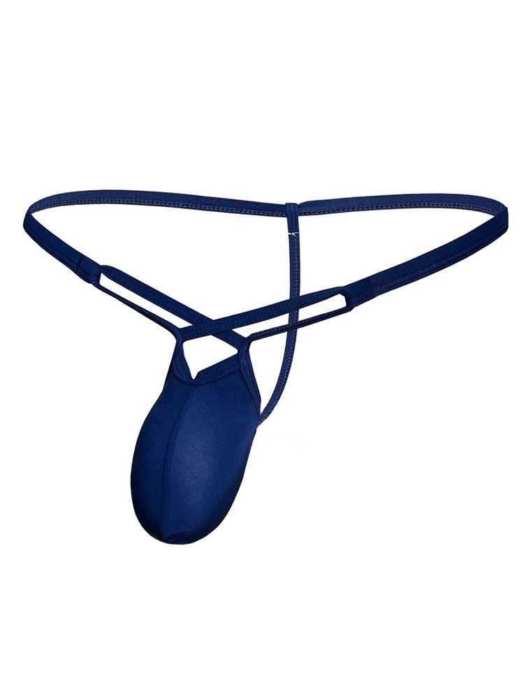 Men's Glossy Low Rise Thong - Mens Sexy Underwear