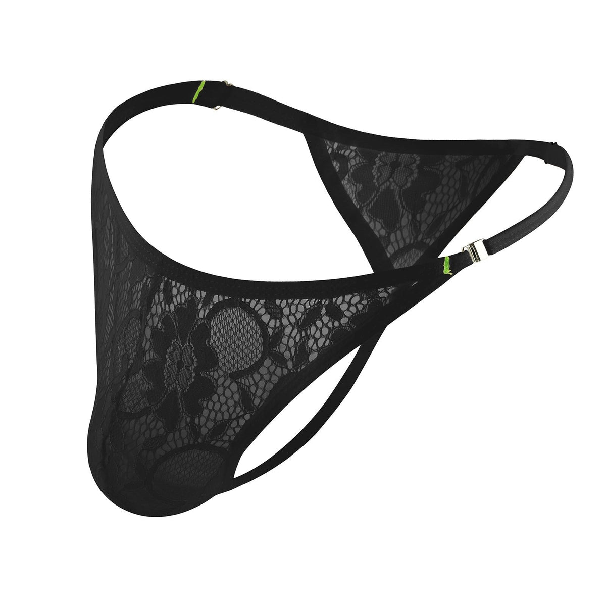 Men's Side-Button Lace Thong - Mens Sexy Underwear