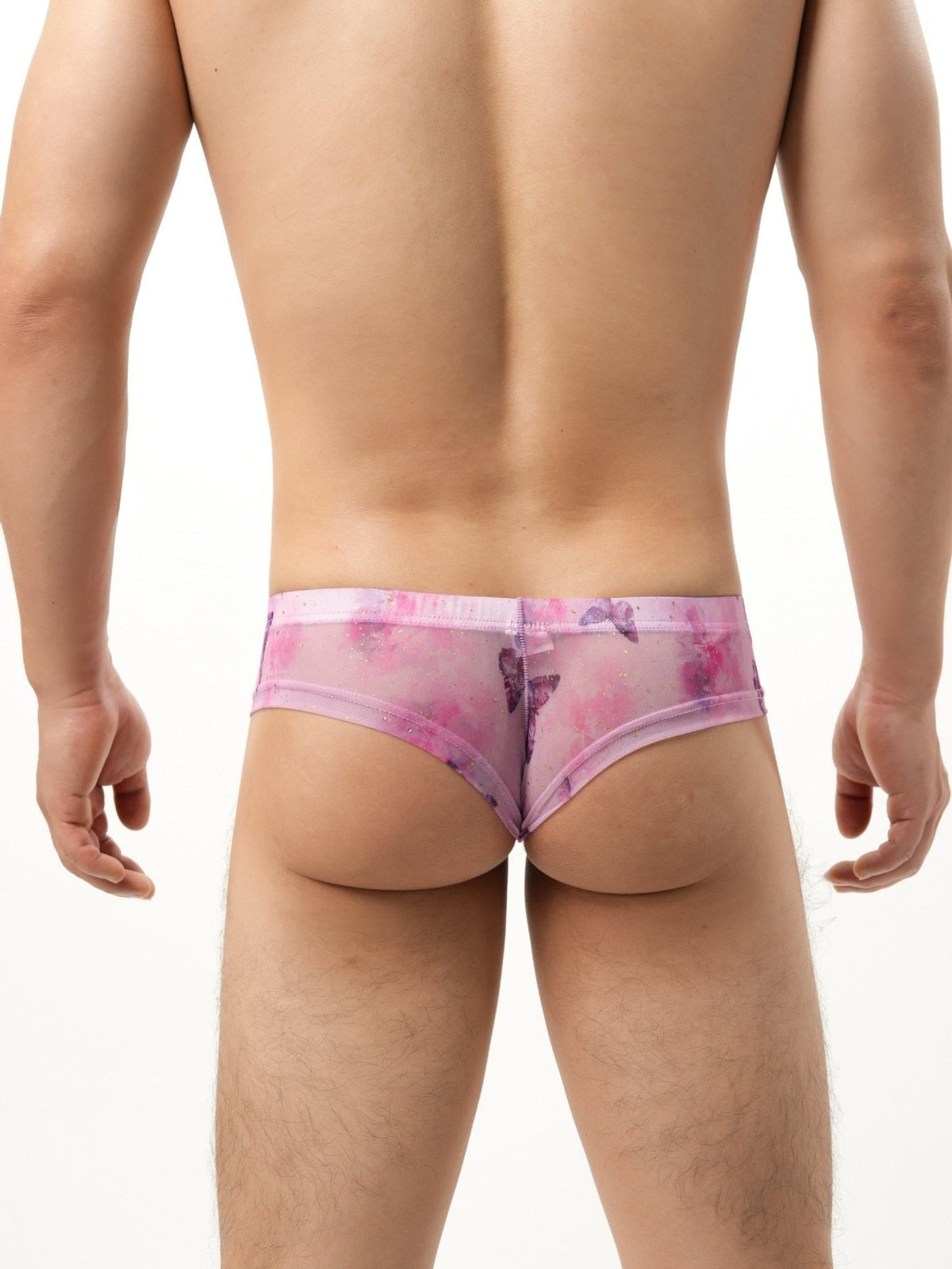Men's Ice Silk Printed Bikini Briefs - Mens Sexy Underwear