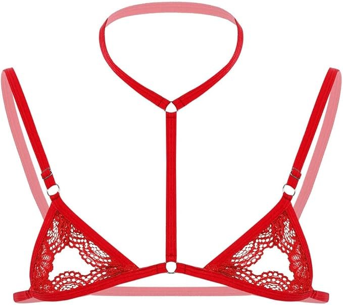 Men's Lace Three-Point Bra Set - Mens Sexy Underwear