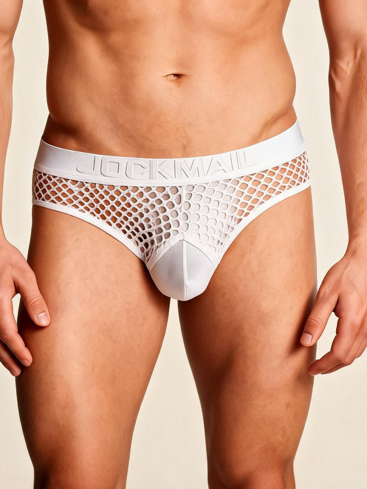 Fishnet Mesh See-Through Briefs - Mens Sexy Underwear